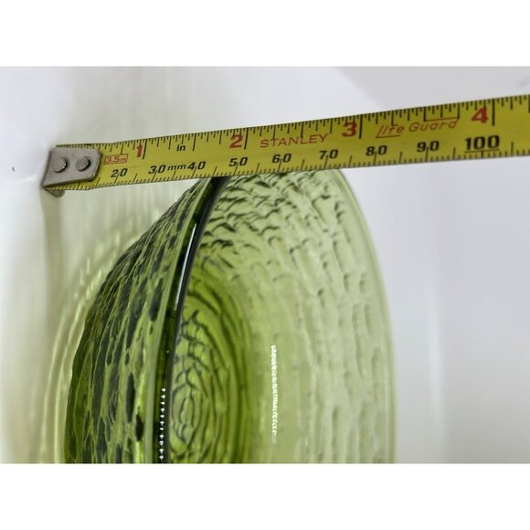 VTGG Anchor Hocking Soreno 6"x1.75" Set-of-4 Swirl Glass Serving Bowl Avocado - Picture 5 of 7